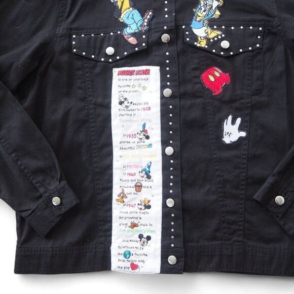 Las Olas Disney Handmade Mickey Mouse Friends Lightweight Shirt Jacket Women's M - Picture 8 of 9